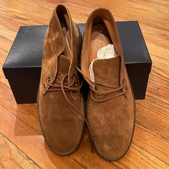 RALPH LAUREN KELBY SPLIT SUEDE CHUKKA BOOT - Picture 1 of 5